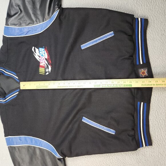 JH Design NASCAR Racing Wool Leather Varsity Letterman Jacket Men's Extra Large - Picture 4 of 13